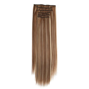 7pcs / Set Clips Long Straight Hair Extension Pieces 16 Clips Chemical Fiber Wigs, Model: 6H613#