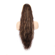 Ladies Extended Woolly Curly Rope Pulling Mesh Ponytail Wig, Color: 18T60A#