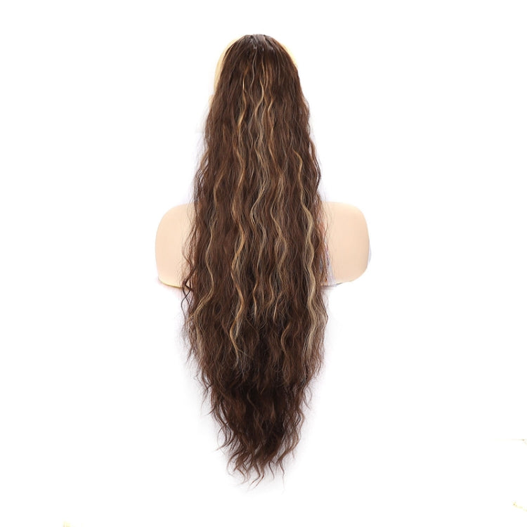 Ladies Extended Woolly Curly Rope Pulling Mesh Ponytail Wig, Color: 1B# - free shipping - PMC TechLife - Order now!