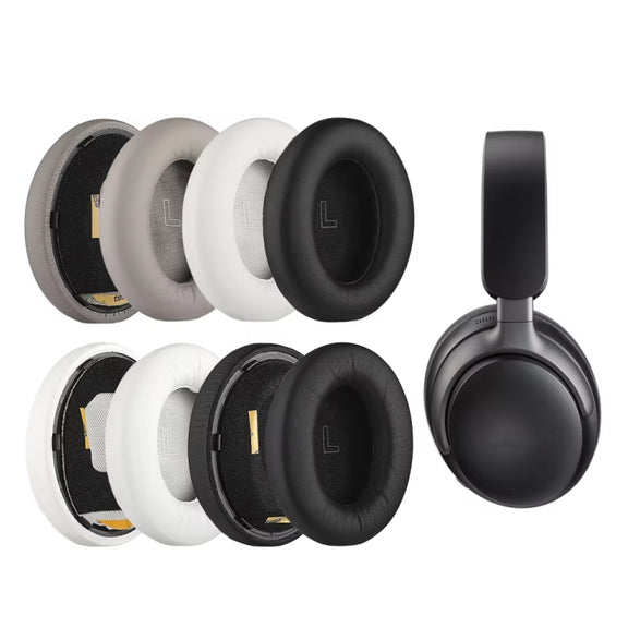 1pair For BOSE QC Ultra Headphone Leather Sponge Cover Earmuffs, Color: White Leather