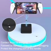 For PlayStation Portal iplay HBP-547 Palm Contact Terminal Portable Charging Stand(Black)