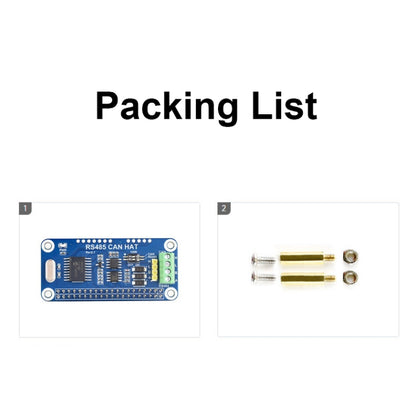 Waveshare 14882 For Raspberry Pi RS485 SPI CAN HAT Bus Module - free shipping - PMC Jewellery - Order now!