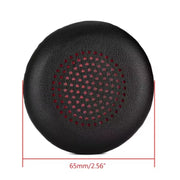 1pair For Plantronics UC B825 Headphone Leather Sponge Cover Earmuffs, Color: Red Mesh Leather