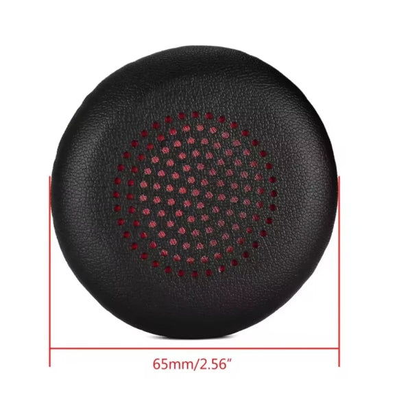 1pair For Plantronics UC B825 Headphone Leather Sponge Cover Earmuffs, Color: Red Mesh Leather