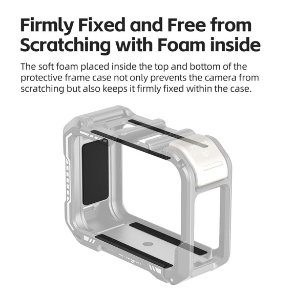 AMagisn Upgrade Ver Metal Rabbit Cage For GoPro HERO13 Black / HERO12 Black / HERO11 Black / HERO10 Black / HERO9 Black(Black)