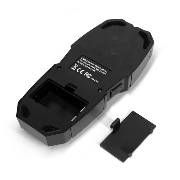 HW-QB6 5 In 1 Wall Scanner Handheld Stud Finder Wood Current Metal Live Wires Detection(Black)