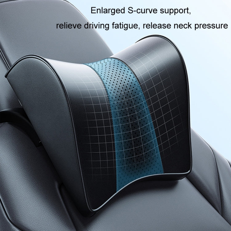 For Tesla Model 3/Y Car Memory Foam Headrest, Material: Leather