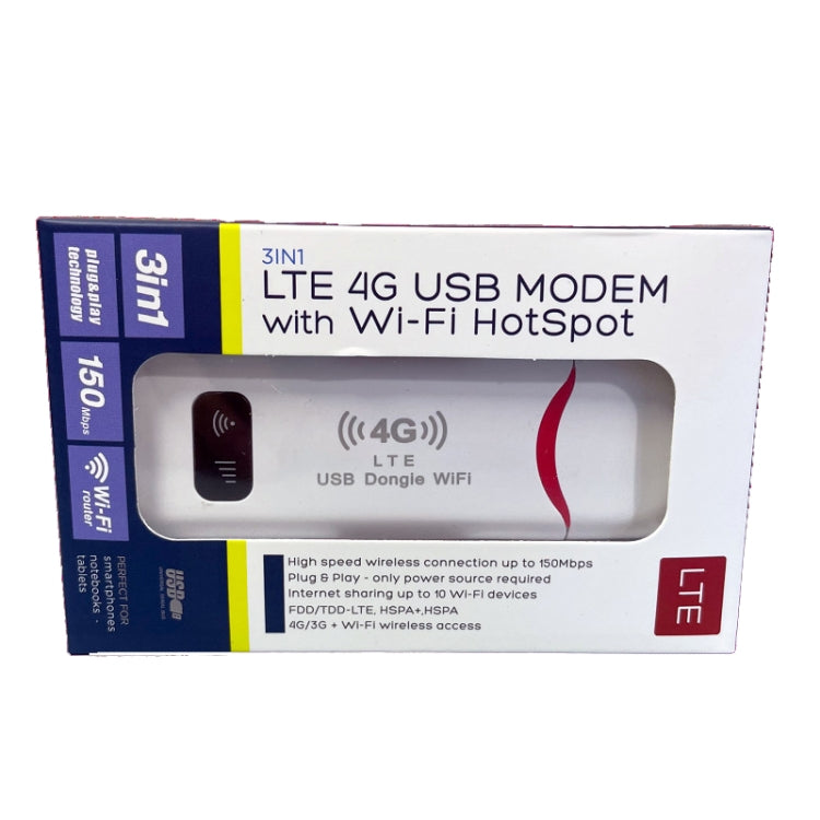 Asian Version 4G USB WiFi Dongle NIC Router WiFi Wireless Car Hotspot - 4G Mobile Wifi by PMC Jewellery | Online Shopping South Africa | PMC Jewellery | Buy Now Pay Later Mobicred