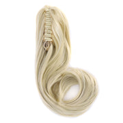 Ladies Claw Clip Inside Button Long Curly Pear Ponytail Wig, Color: 4#