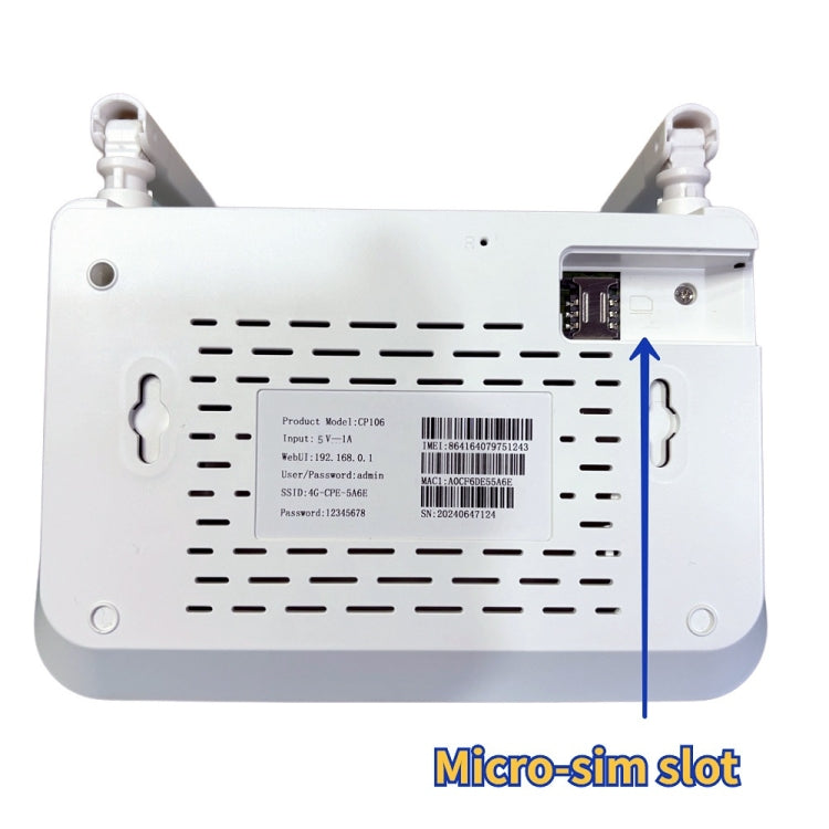 Asian Version 4G CPE Wireless Plug-In Mobile Routing WiFi6 Wire Hotspot, EU Plug