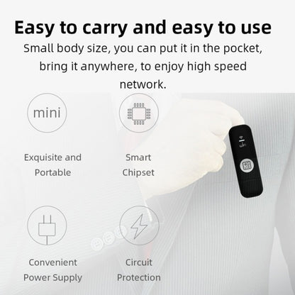 Global Edition 4G UFI LTE WiFi Dongle Wireless Router Plug-in NIC Router(White) - 4G Mobile Wifi by PMC Jewellery | Online Shopping South Africa | PMC Jewellery | Buy Now Pay Later Mobicred