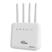 For European / Asian / African 4G CPE WiFi6 Plug-in Wireless Router Dual Port Wireless Hotspot, EU Plug(White)