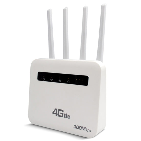 For European / Asian / African 4G CPE WiFi6 Plug-in Wireless Router Dual Port Wireless Hotspot, EU Plug(Milky White)