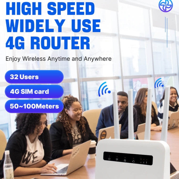 For European / Asian / African 4G CPE WiFi6 Plug-in Wireless Router Dual Port Wireless Hotspot, EU Plug(Milky White)