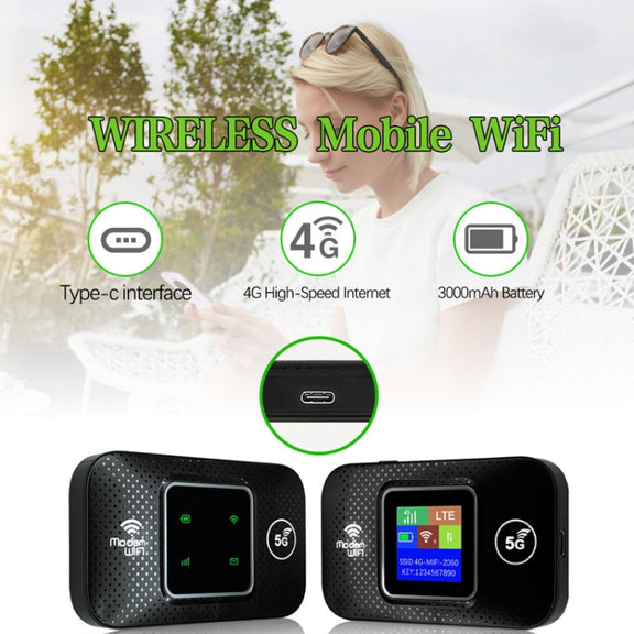 M9S-LCD Eurasian Version 4G Portable WiFi Plug-in Wireless Router Car WiFi