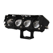 Motorcycle Spotlight External Lens Car LED Headlight Strong Spot Fog Light, Model: Near Yellow+Far White-3 Wires