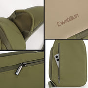 Cwatcun D148 Medium Casual Camera Bag Shoulder Crossbody Daily Photography Bag, Color: Black