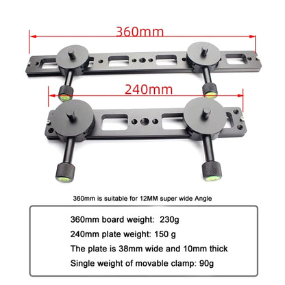 Double Camera Bracket Arca Swiss Quick Release Plate, Spec: PU240 - Quick Release Plate by PMC Jewellery | Online Shopping South Africa | PMC Jewellery | Buy Now Pay Later Mobicred