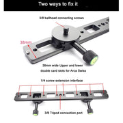 Double Camera Bracket Arca Swiss Quick Release Plate, Spec: PU240
