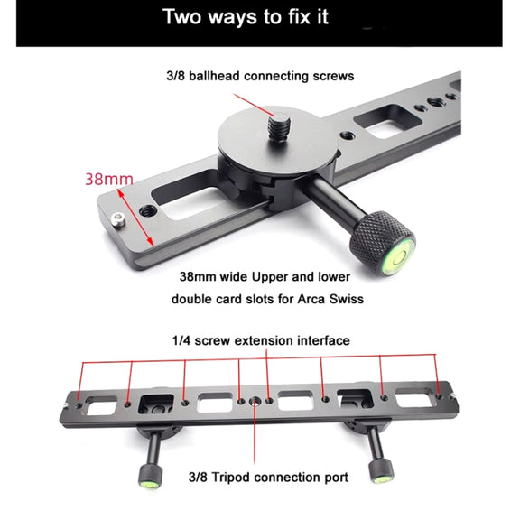 Double Camera Bracket Arca Swiss Quick Release Plate, Spec: PU360