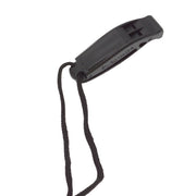 Dual-Frequency Outdoor Survival Whistle With Built-In Lanyard(Black)