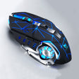 T-WOLF Q13 2.4GHz 6-keys RGB Colorful Light Gaming Wireless Mouse, Color: Dual Mode Star Black - Wireless Mice by T-WOLF | Online Shopping South Africa | PMC TechLife | Buy Now Pay Later Mobicred