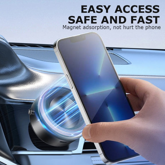 AIMITE M8 Car Phone Holder Vacuum Suction Cup Strong Magnetic Support Bracket(Black)