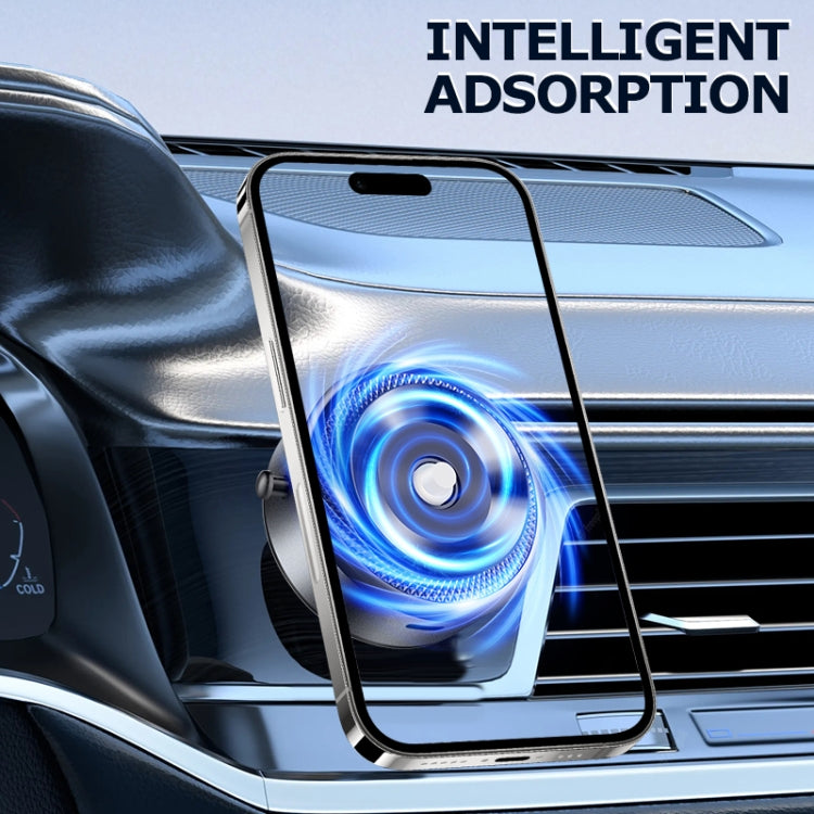 AIMITE M8 Car Phone Holder Vacuum Suction Cup Strong Magnetic Support Bracket(Tarnish Black) - Universal Car Holders by AIMITE | Online Shopping South Africa | PMC Jewellery | Buy Now Pay Later Mobicred