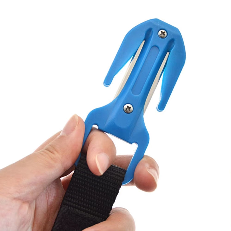 Underwater Portable Diving Rescue Rope Cutter(Blue)