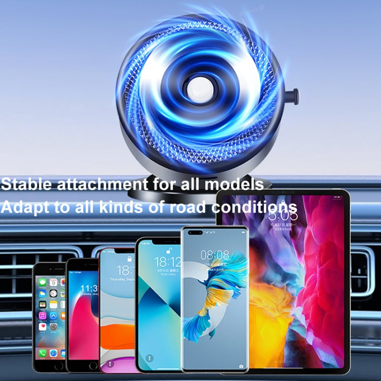 AIMITE M12 Car Phone Magnetic Rotating Holder Vacuum Suction Cup Strong Magnetic Support Bracket(Silver)