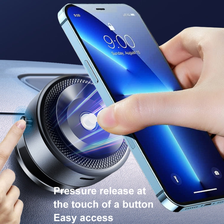 AIMITE M12 Car Phone Magnetic Rotating Holder Vacuum Suction Cup Strong Magnetic Support Bracket(Silver) - free shipping - PMC Jewellery - Order now!