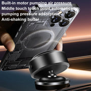 AIMITE M12 Car Phone Magnetic Rotating Holder Vacuum Suction Cup Strong Magnetic Support Bracket(Silver)