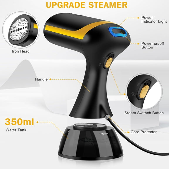 Small Portable Handheld Household Steam Spray Clothes Wrinkle Removal Iron, Size: UK Plug(White)
