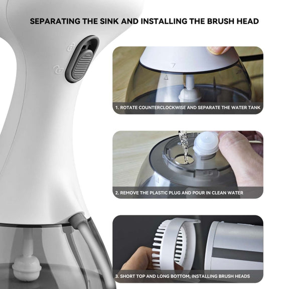 Small Portable Handheld Household Steam Spray Clothes Wrinkle Removal Iron, Size: UK Plug(White)