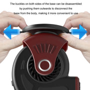 Portable Car Heater Small Fan Defogger, Color: 12V Black