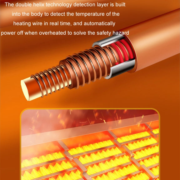 Portable Car Heater Small Fan Defogger, Color: 24V Red