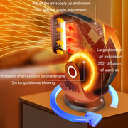 Portable Car Heater Small Fan Defogger, Color: 24V Red