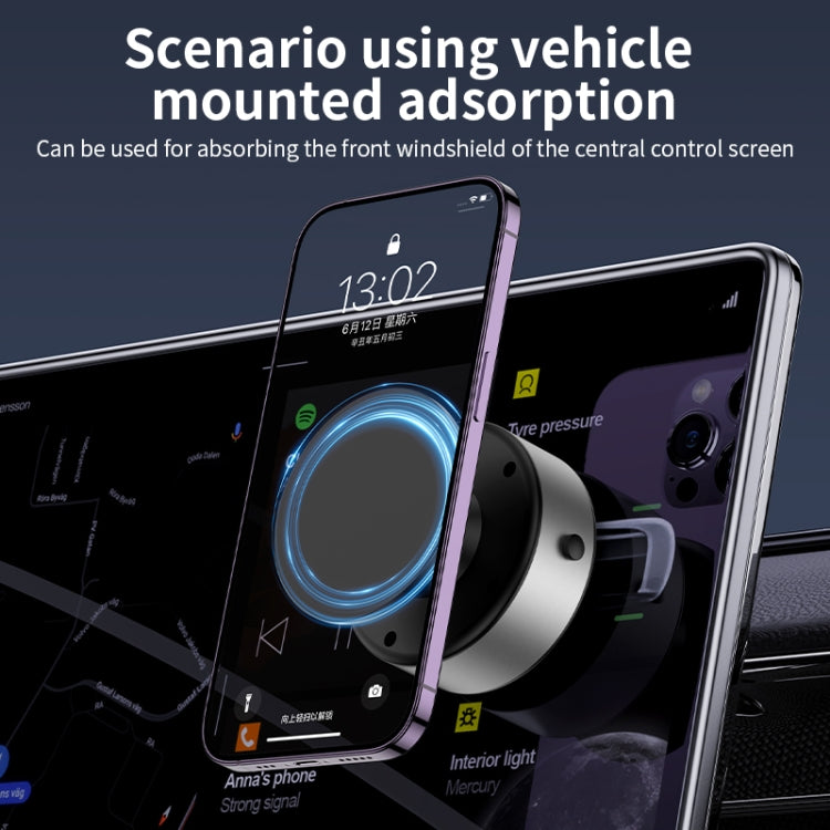 AIMITE X11 Car Vacuum Adsorption Cell Phone Magnetic Holder Universal Adjustable Navigation Support Bracket(Silver Ordinary Model) - free shipping - PMC Jewellery - Order now!