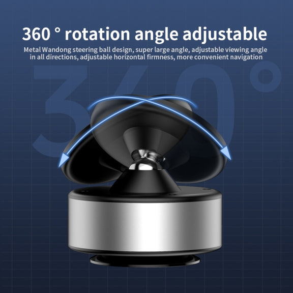 AIMITE X11 Car Vacuum Adsorption Cell Phone Magnetic Holder Universal Adjustable Navigation Support Bracket(Silver Ordinary Model)