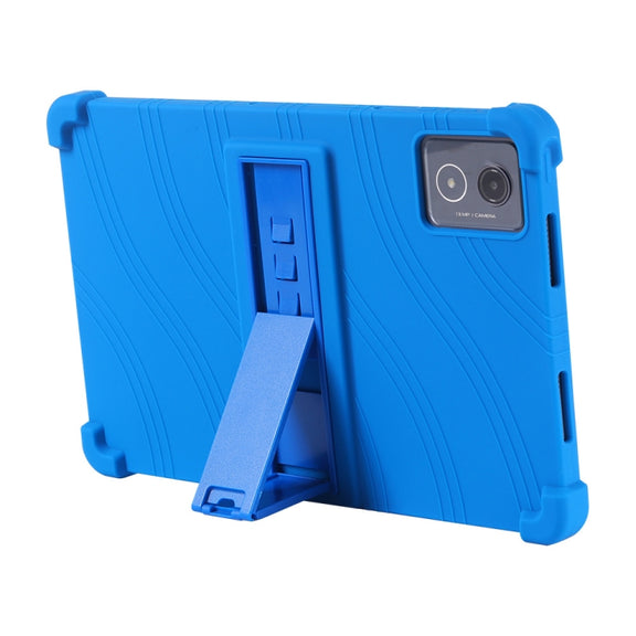 For Lenovo Tab K11 Plus Shockproof Silicone Tablet Protective Case With Holder(Red)
