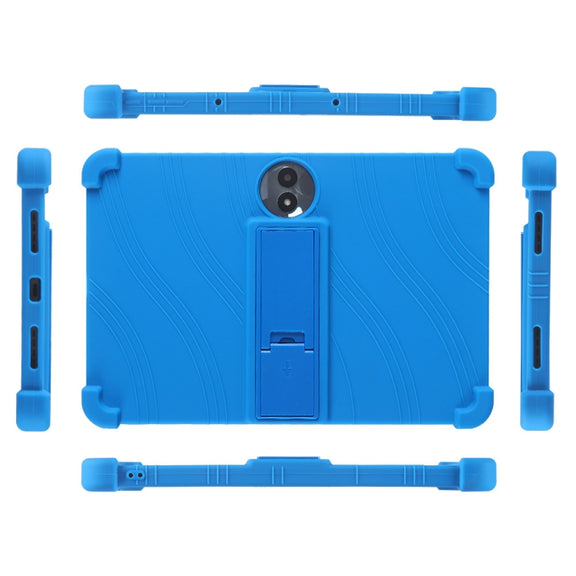 For TCL TAB 11 FE Shockproof Silicone Tablet Protective Case With Holder(Rose Red)