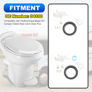 RV Toilet Water Module Components For Thetford Aqua-Magic, Model: A10109+Hose Clamp+Raw Tape