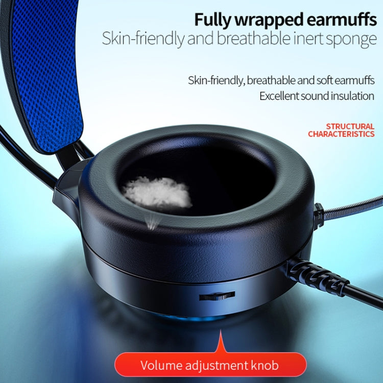 YINDIAO Q7 Colorful Light Computer Wired Headset USB Gaming Headset Dual 3.5mm + USB White - free shipping - PMC TechLife - Order now!