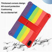 For Honor Pad X9 Shockproof Silicone Tablet Protective Case With Holder(Red)