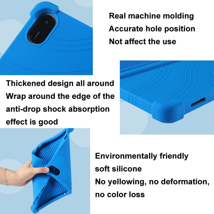 For Honor Pad X9 Shockproof Silicone Tablet Protective Case With Holder(Red) - Honor by PMC TechLife | Online Shopping South Africa | PMC TechLife | Buy Now Pay Later Mobicred