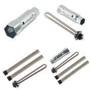 Water Heater Heating Element For RV Camper, Specifications: 4pcs /Pack Heating Tube + Anode Rod + Sleeve