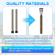 Water Heater Heating Element For RV Camper, Specifications: 4pcs /Pack Heating Tube + Anode Rod + Sleeve