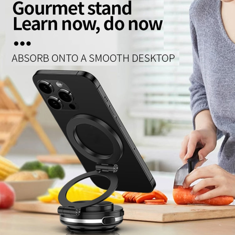 AIMITE C2 Car Vacuum Suction Cup Magnetic Three Axis Linkage Rotatable Cell Phone Holder(Silver) - free shipping - PMC Jewellery - Order now!