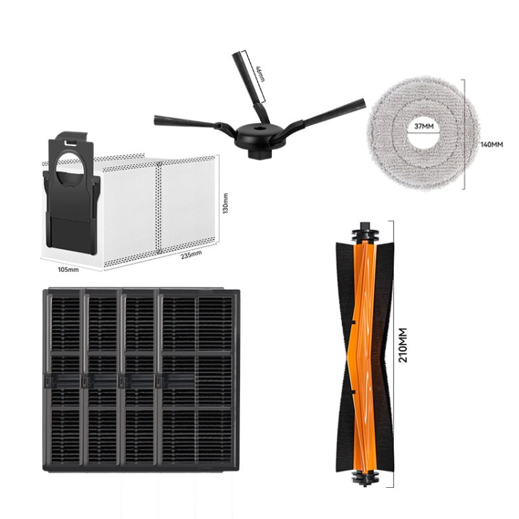 For Dreame S40 Pro Ultra / S40 Sweeping Robot Replacement Parts 2pcs Filter - For Xiaomi Accessories by PMc TechLife | Online Shopping South Africa | PMc TechLife | Buy Now Pay Later Mobicred