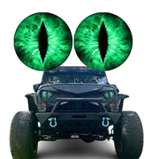 1pair Beast Eyes Headlight Decorative Stickers Off-Road Vehicle Front Lights Stereo Decals, Style: 29